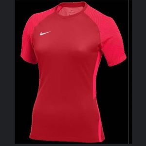 Nike Move To Zero Dri-Fit Workout Gym Shirt Size XS Red Pattern White